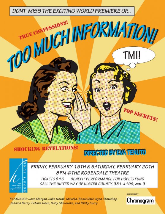 Poster for initial Too Much Information performance