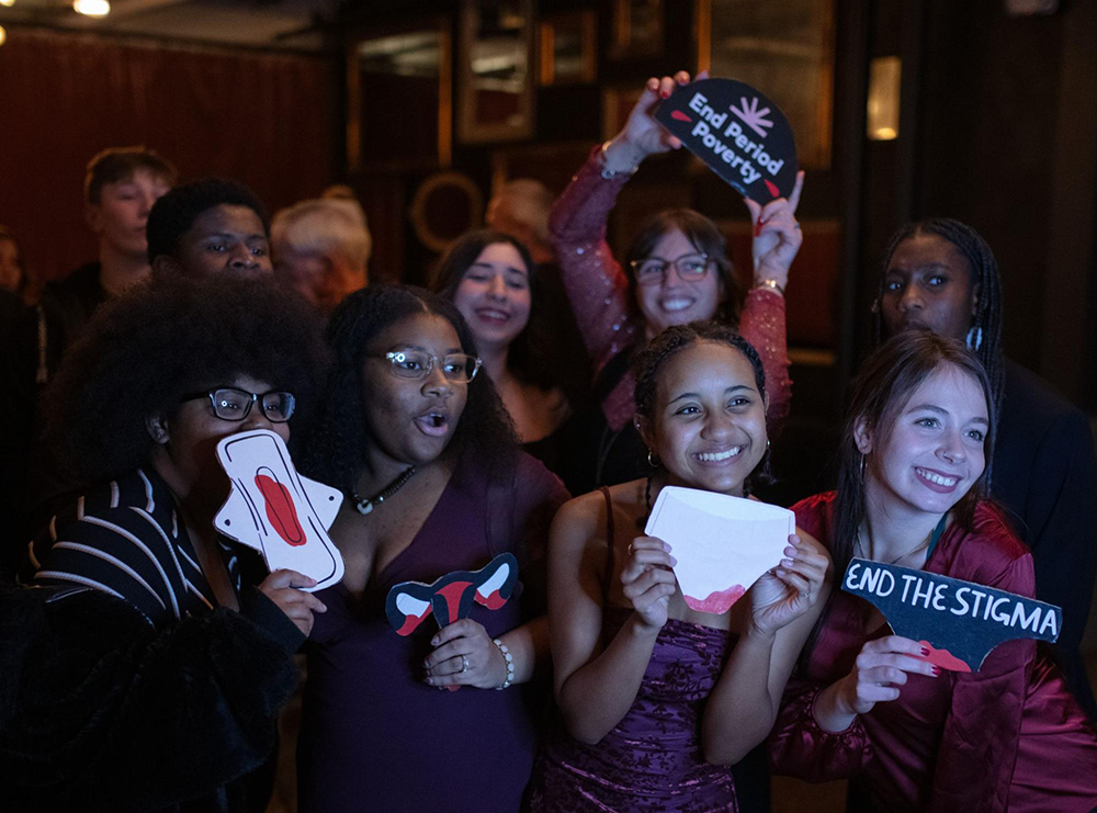 Period Power! Club members posing at TMI performance